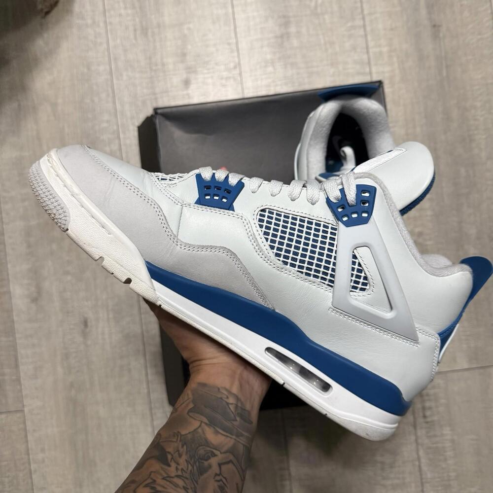 Nike Air Jordan 4 Retro 2024 Military Blue FV5029 141 Size 13 Men - Picture 2 of 12